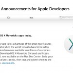 OS X Mavericks in arrivo: Apple invita gli sviluppatori ad inviare applicazioni compatibili