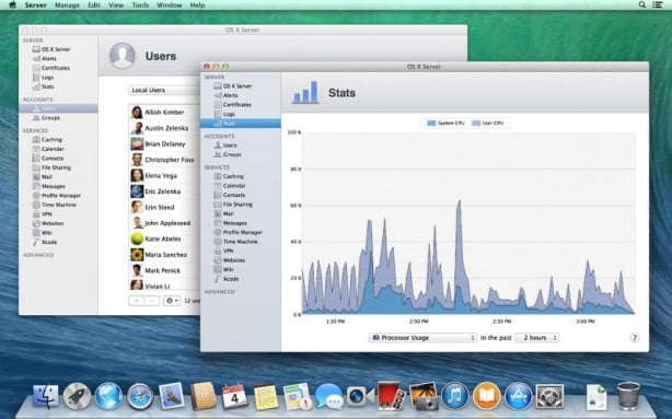 Apple aggiorna OS X Server Mavericks