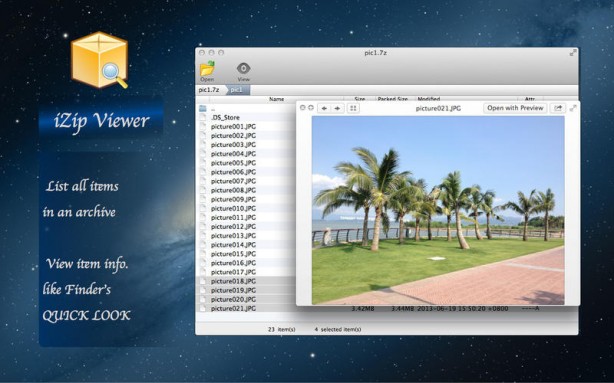 iZip Viewer, il tool per visualizzare le anteprime dei file zip