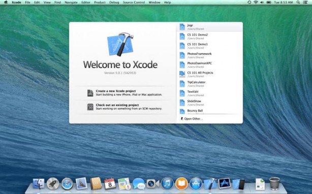 Apple aggiorna anche Xcode per OS X Mavericks