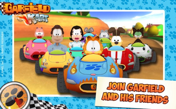 Garfield Kart: il simpaticissimo gattone sfreccia anche sui Mac