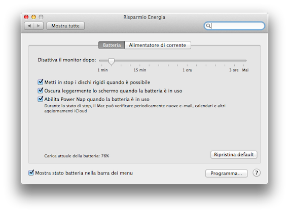 OS X Mavericks non va in stop se sei seduto davanti al Mac!