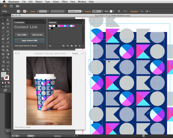 Context è la soluzione ideale per portare i mockup Adobe Illustrator nel mondo reale