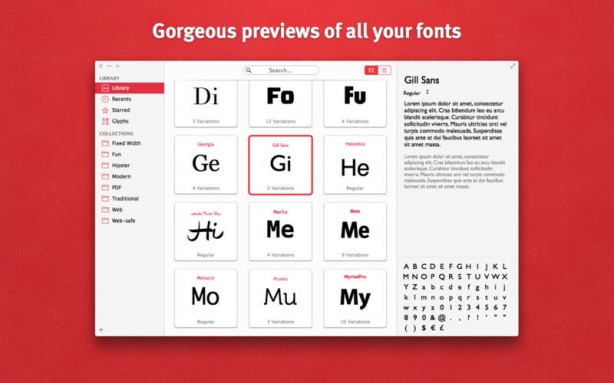 Fonts: gestisci al meglio i font sul tuo Mac con quest’applicazione