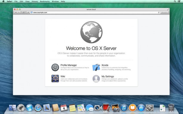 Apple aggiorna OS X Server Mavericks