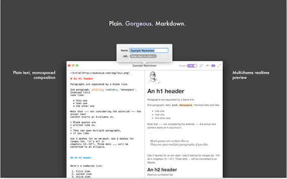 MarkDrop, un nuovo editor di testo votato alla condivisione tramite Web