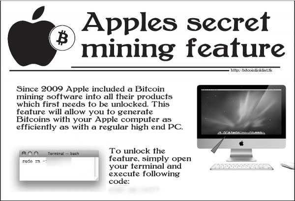 Vinci BitCoin: uno scherzo che distrugge il Mac