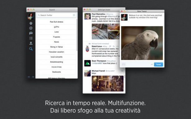 Twitter 3.0 disponibile su Mac App Store