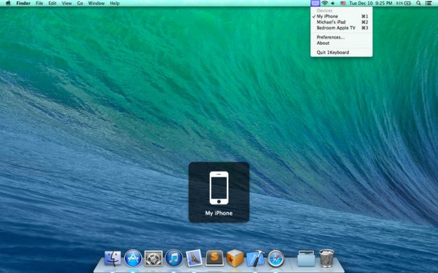 1Keyboard: usa la tastiera del Mac per scrivere su iPhone e iPad
