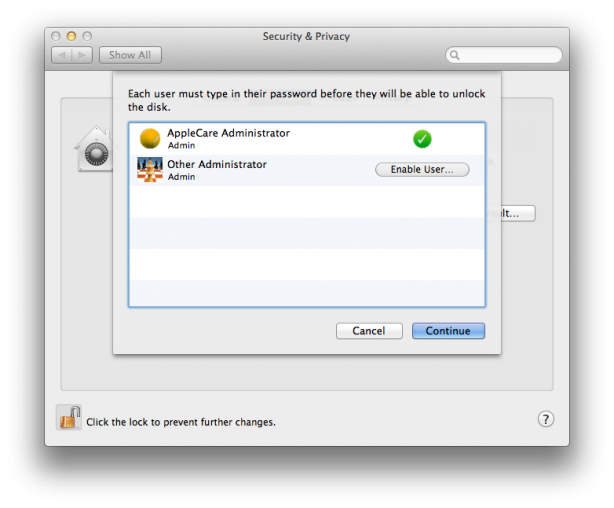 Come riavviare in remoto un Mac con FileVault attivo
