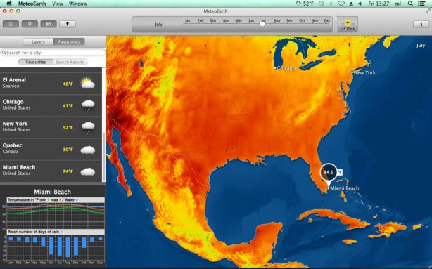 MeteoEarth: il meteo sempre a portata di clic sul tuo Mac