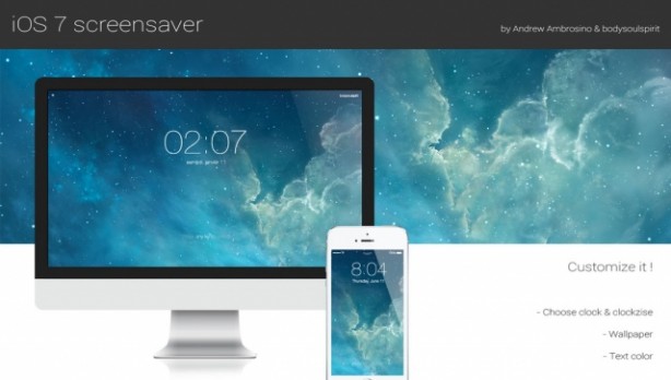 Uno screensaver porta la lockscreen di iOS 7 su Mac