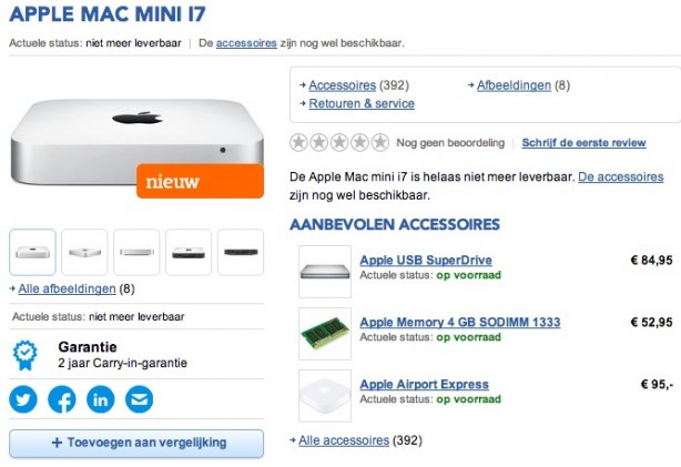 Mac mini in arrivo a fine febbraio?