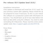 Apple invia una nuova build di OS X Mavericks agli sviluppatori