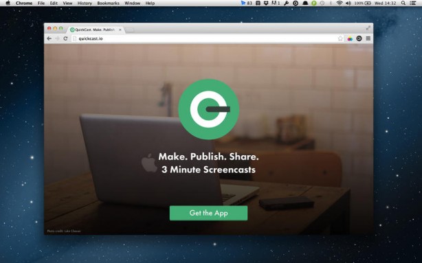 QuickCast: l’app per registrare 3 minuti di ciò che accade sullo schermo del vostro Mac
