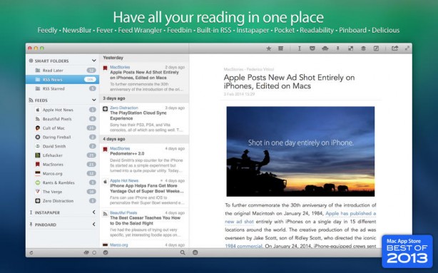 RSS-Reader ReadKit per Mac si aggiorna e diventa più veloce e completo