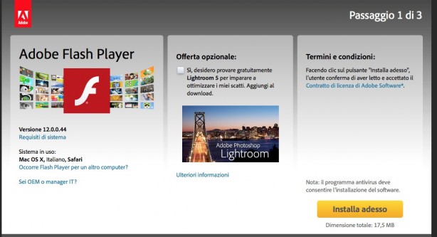 Adobe rilascia un aggiornamento “Critico” di Flash Player