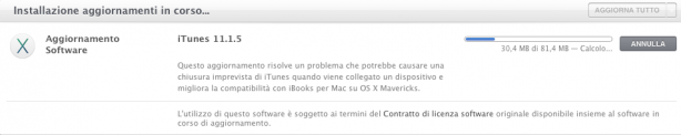 Apple aggiorna iTunes alla versione 11.1.5
