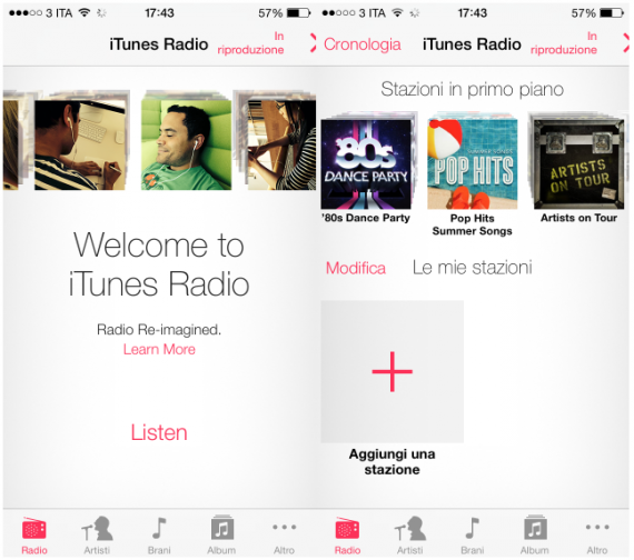 iTunes Radio è disponibile in Australia