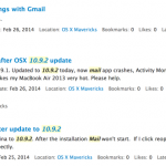 OS X 10.9.2: alcuni utenti lamentano ancora problemi con Mail