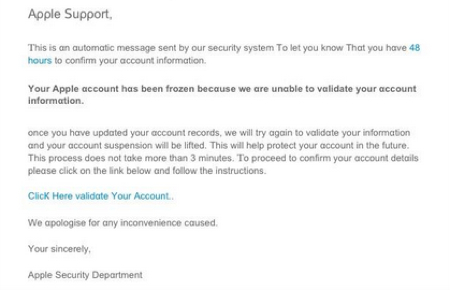 Attenzione alle truffe: nuova e-mail phishing inviata da un indirizzo “Apple”