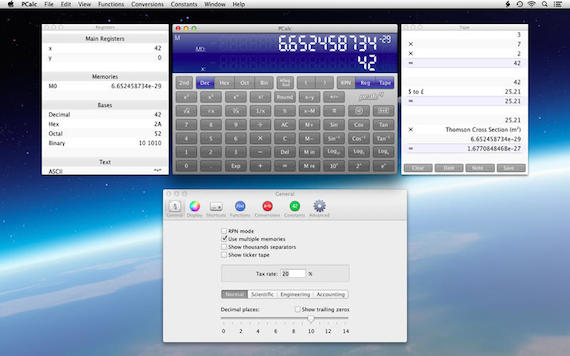 PCalc, la migliore e più completa calcolatrice per i vostri Mac