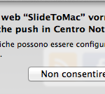 Attiva le notifiche push di SlideToMac su OS X