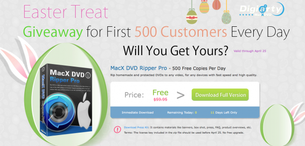 MacX DVD Ripper Pro: 500 copie al giorno gratis fino al 25 Aprile