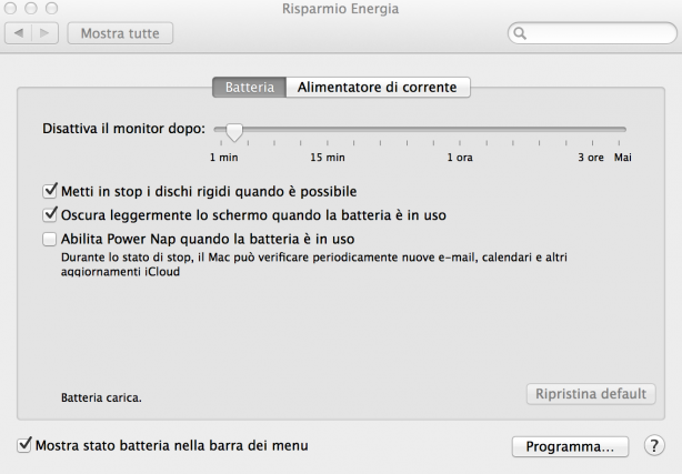 Cinque consigli per aumentare la durata della batteria del MacBook