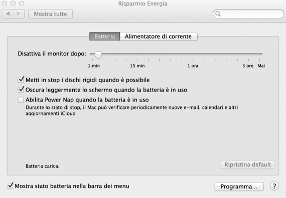 Cinque consigli per aumentare la durata della batteria del MacBook