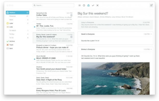 Dropbox annuncia Mailbox per Mac