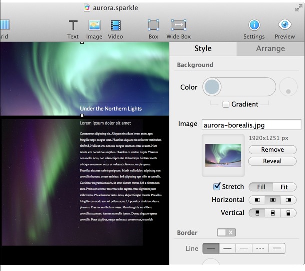 Sparkle: un innovativo editor web in versione beta