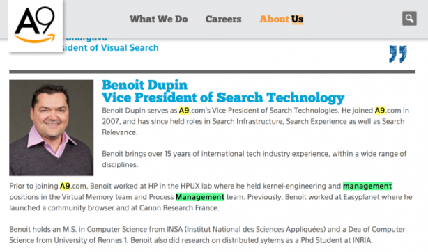 Apple ha assunto Benoit Dupin di Amazon!