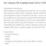 Apple rilascia una nuova beta di OS X 10.9.3
