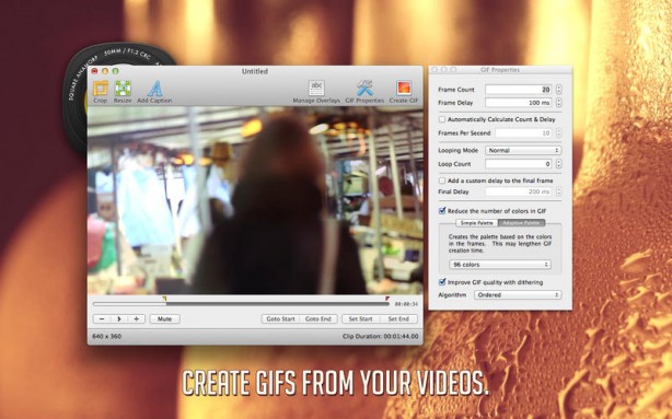 GIF Brewery, una delle migliori app per creare immagini GIF su Mac OS