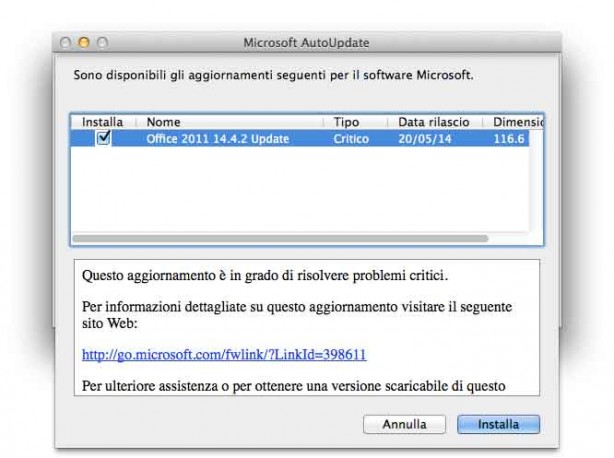 Office 2011 e Fusion Drive: un aggiornamento risolve i problemi