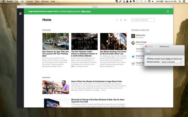 feedly mac