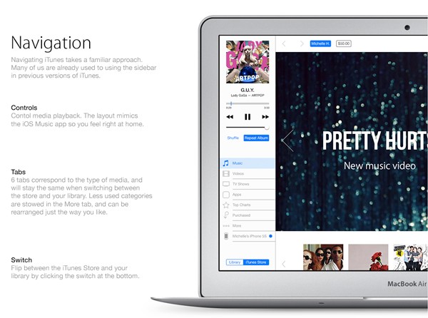 Ecco un concept di un nuovo iTunes ispirato ad iOS 7