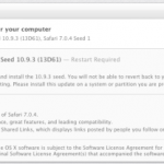 Apple invia Safari 7.0.4 e OS X 10.9.3 build 13D61 agli sviluppatori