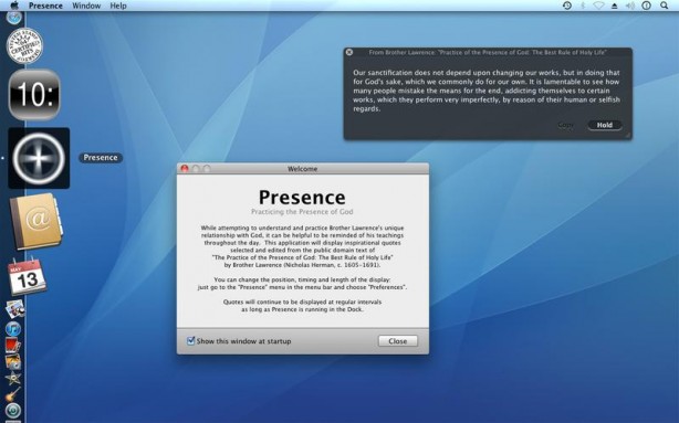 Presence: un’app religiosa per OS X
