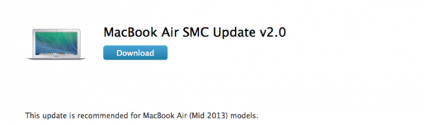 Apple rilascia un update per il MacBook Air (Mid 2013)