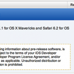 Apple rilascia una nuova beta di Safari per Mavericks e Mountain Lion