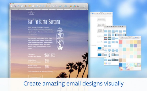 Mail Designer 2: modelli email pre-compilati per inviti, eventi o newsletter