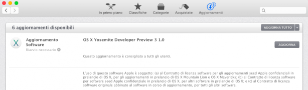 Apple rilascia OS X Yosemite Developer Preview 3: ecco le novità!