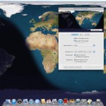 Blue Planet: cartina geografica mondiale come sfondo animato per Mac