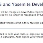 Apple invita gli sviluppatori a firmare nuovamente le app per OS X