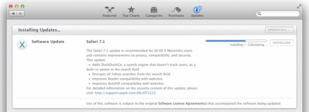 Apple rilascia Safari 7.1 per Mavericks con il supporto a DuckDuckGo