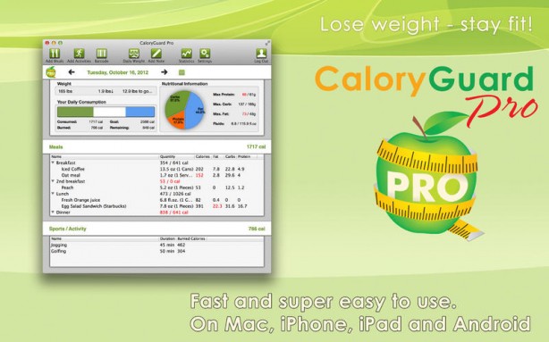 CaloryGuard Pro: tieni sotto controllo le tue abitudini alimentari