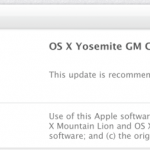 Apple rilascia la seconda Golden Master di OS X Yosemite