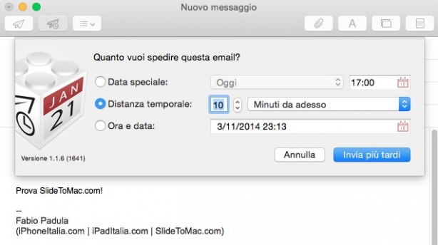 SendLater: app gratuita per posticipare l’invio di una email